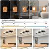 Plafonnier LED - NETTLIFE - 46W - Dimmable - Télécommande - Noir