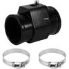 1 Set Car Water Coolant Temperature Sensor Adapter Joint Pipe Radiator Sensor Adaptor 40mm Black