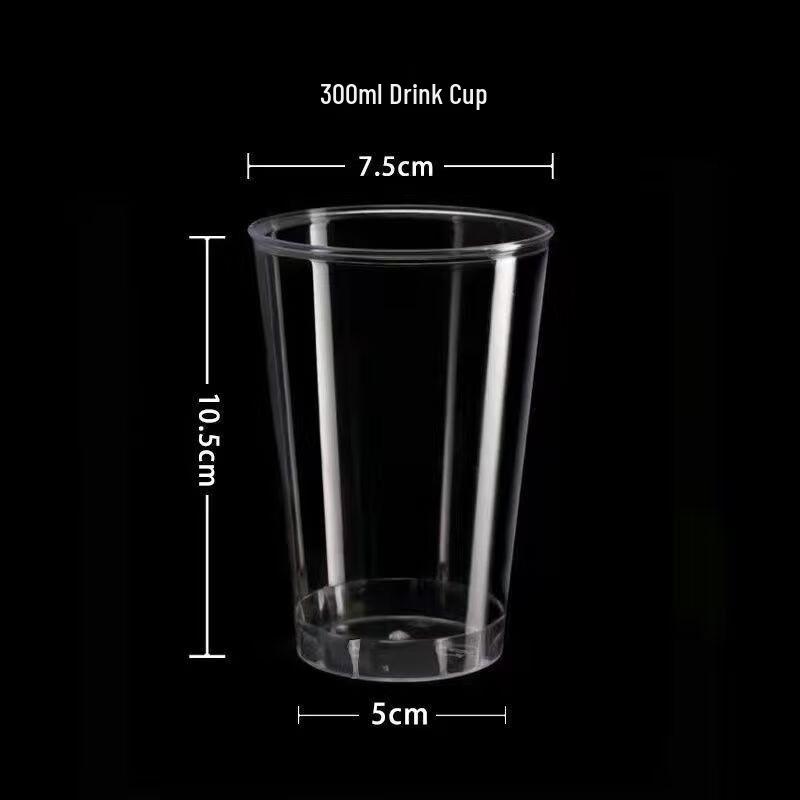 Shixun 10oz Hard Plastic Disposable Cups
