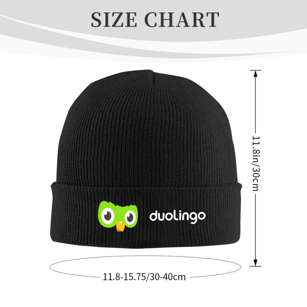 Duolingo Owl Duo Winter Skullies Beanies Hat Warm Autumn Knitted Hats Bonnet Caps for Women Men