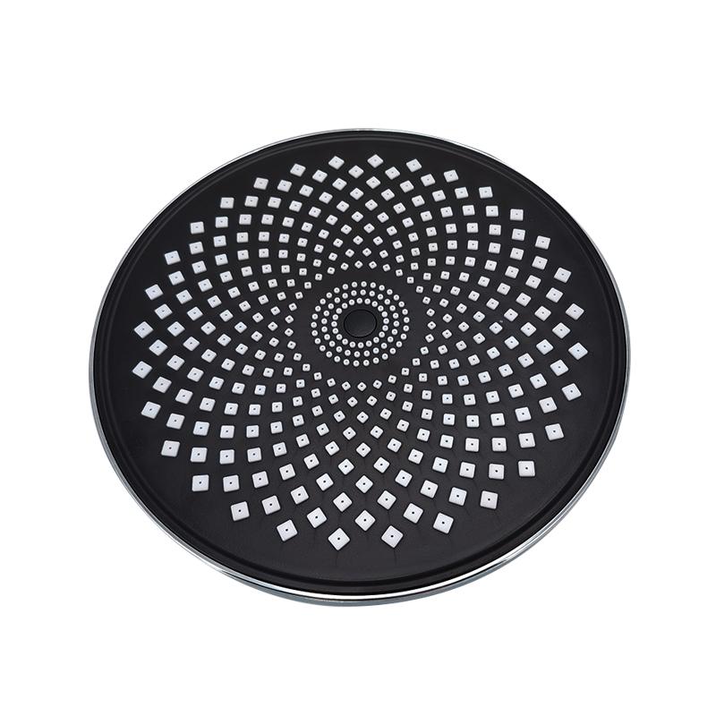 Cap de duș rotund VGX cu precipitații cu set de duș de înaltă presiune portabil pentru sistem de duș pentru baie Accesorii pentru baie Negru
