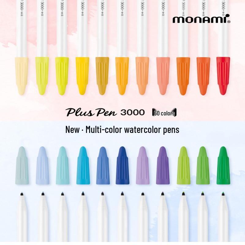 Munamy 3000 Korean Watercolor Outline Pens for Students – Water-Based, Colored Markers for DIY and Border Designs.