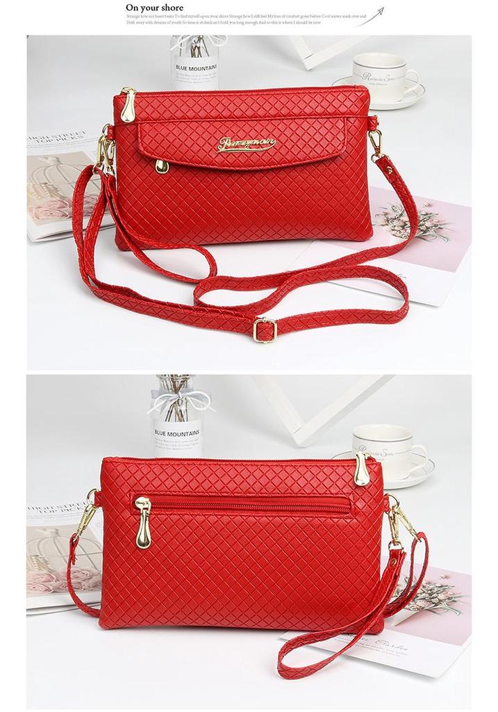 Fashion Quilted Women's Crossbody and Clutch Handbag with Coin Purse
