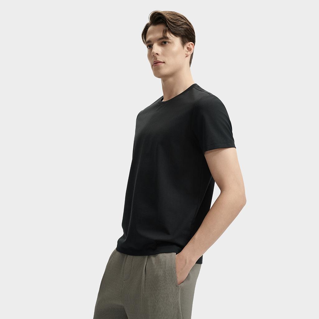 New FILA T Shirts Men's Jet Black F11M432101FBK