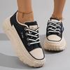 Small White Shoes Female 2025 Spring New Students Casual Street Shoes Female Thick Bottom Heightening Plate Shoes