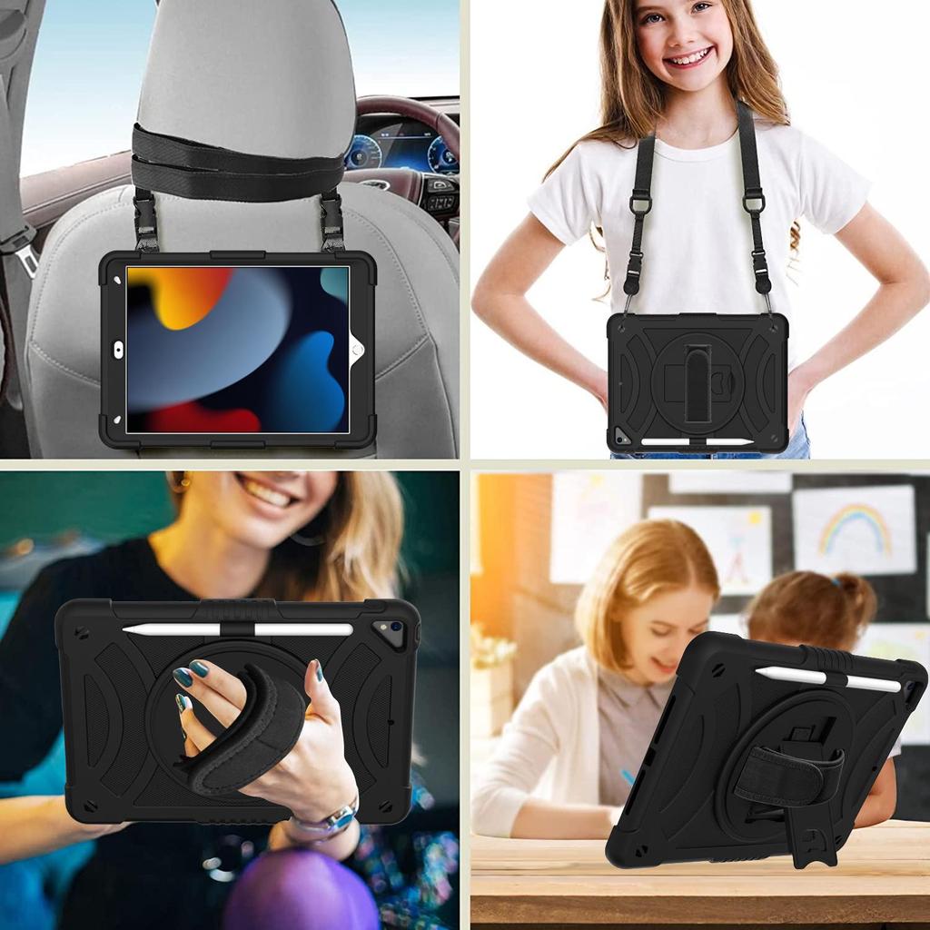 10.2 Silicone Rotating iPad Case for Apple Air3 - Full Coverage, Child-Friendly