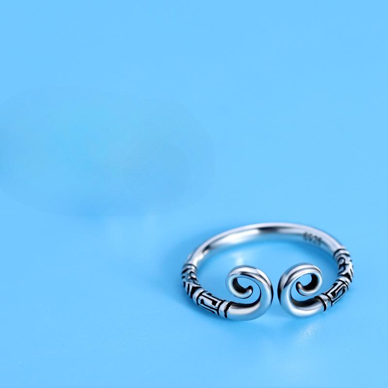 Opening Vintage Ring Female Simple Cold Wind Adjustable Index Finger Ring Small Fresh Personalized Finger Ring