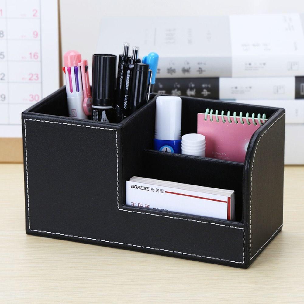 Multi-functional Pencil Pen Holder Simple Desktop Stationery Storage Box  Living Room