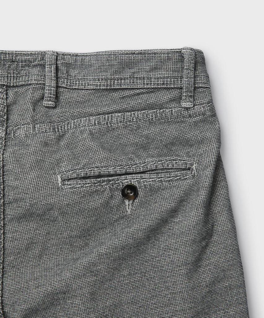 PANICALE Regular Slim Fit Micro Textured Cotton Pants [Gray]