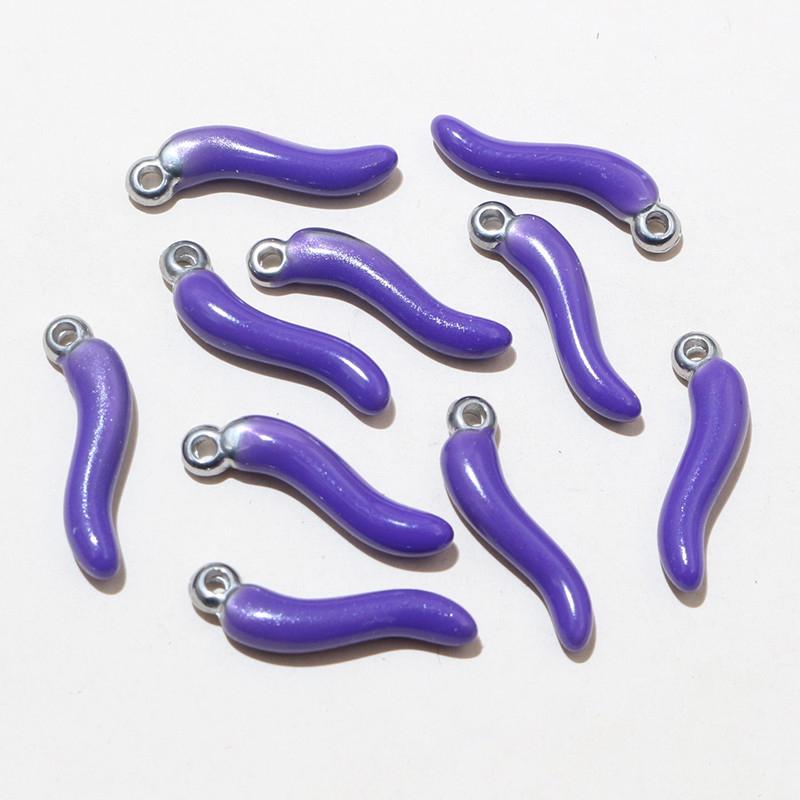 10pcs Enamel Chili Pepper Pendant Charms Stainless Steel  DIY Jewelry Making Accessories for Earrings Necklace Bracelet