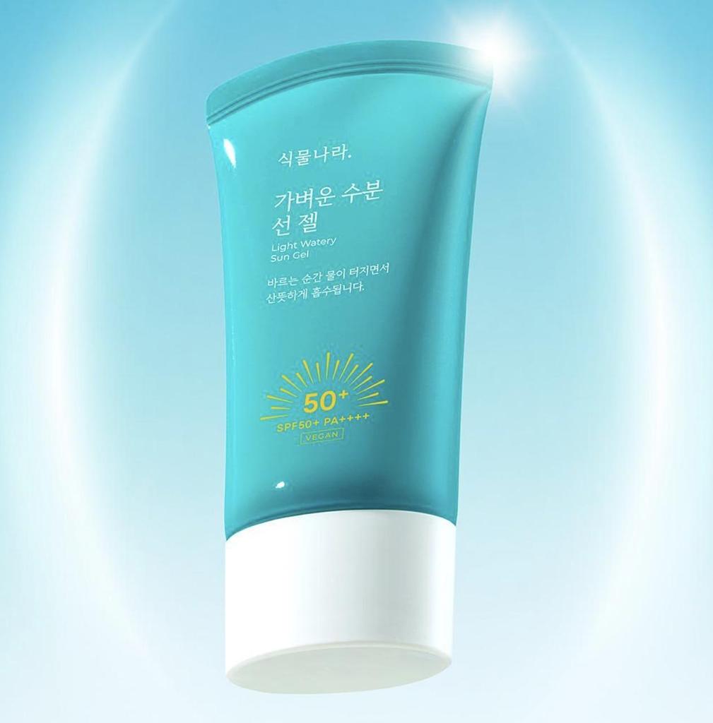 Shingmulnara Light Watery Sun Gel Set 60ml + 60ml + 15ml + 15ml Hydrating Sunscreen