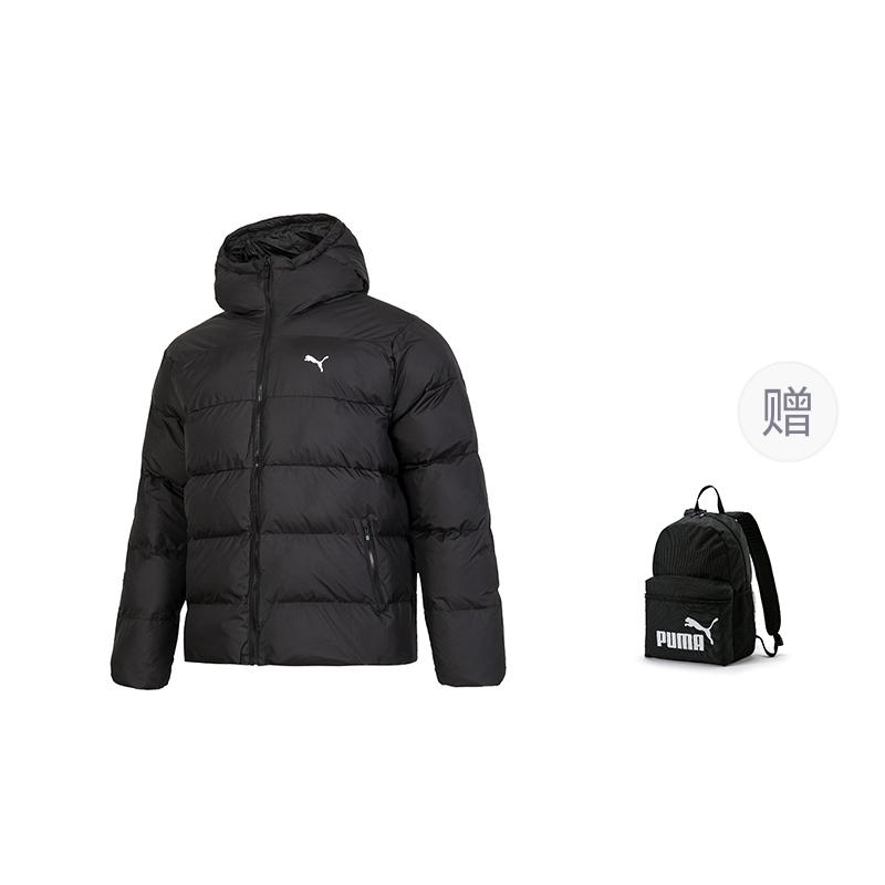 PUMA Puffer Jackets Men's Hooded Moderate Padded Puffer Jacket 684120-01