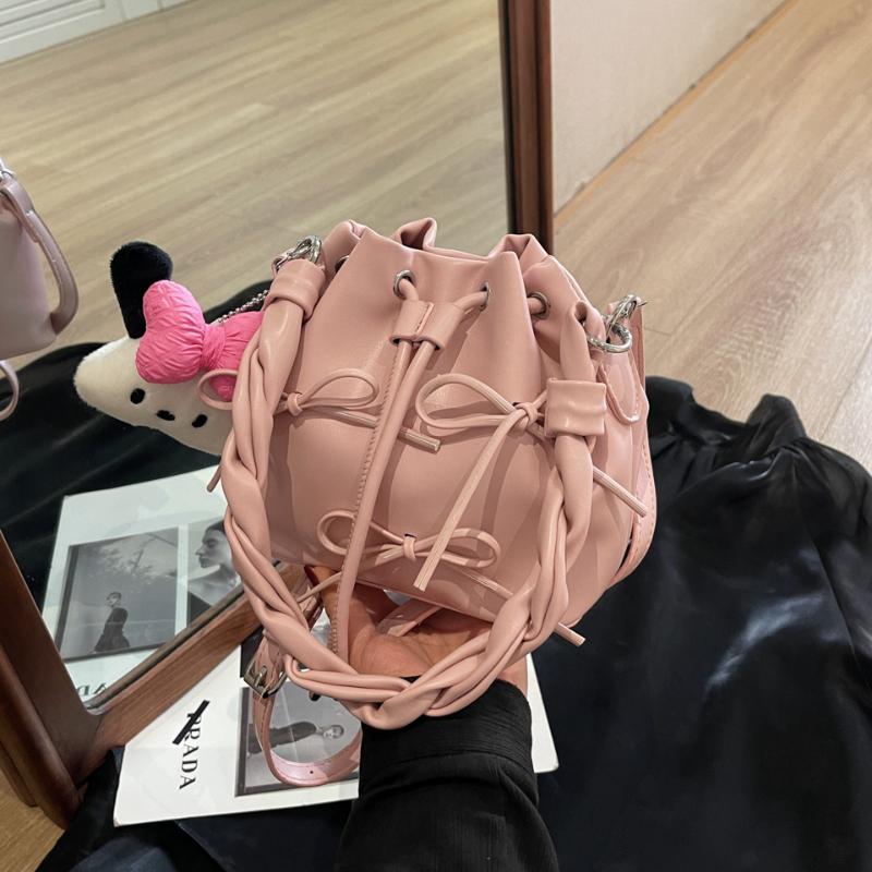 Bags Female  Hot Sale Single Shoulder Portable Crossbody Basic Style Versatile High-quality Bucket Bag  Bags