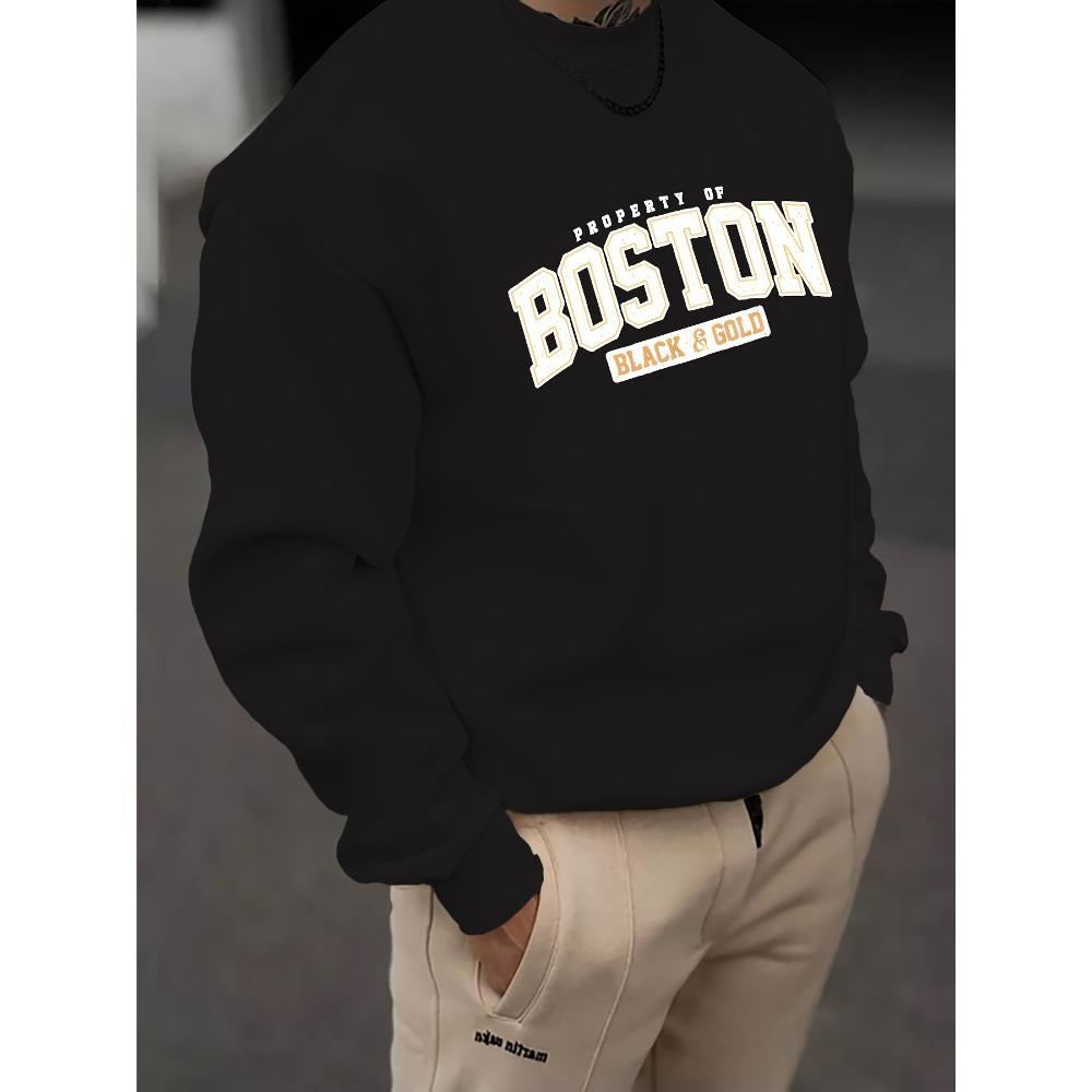 

Men s Crew Neck Sweatshirt, Ideal for Active Lifestyles & Errands, 2-Way Stretch & Comfortable XXL чорний