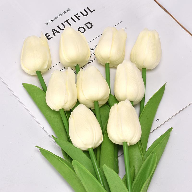10PCSTulip Artificial Flower Fake Flower Silk Flower Wedding Photography Home Decoration Artificial Flower