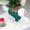Long-lasting Dog Fleece Clothes Christmas Series Pattern Lovely Thickened Puppy T-shirt Clothes