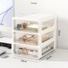 Elegant Vanity Table & Makeup Storage Box with Transparent Drawers