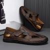 Summer New Large Size Men's Sandals 2026 New Classic Leather Men Shoes Men Fashion Beach Cool Sandals Outdoor Casual Male Shoes