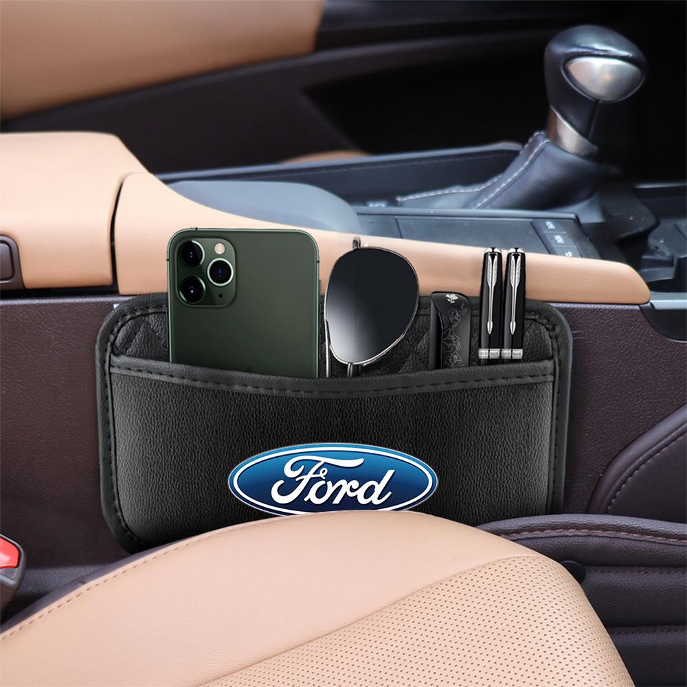 AKS1 Car Storage Bags Seat Back Side Door Stowing Tidying Pocket For Ford STRacing Mustang Edge Focus 2 3 MK2 MK3 MK5 Fiesta MK7 F150