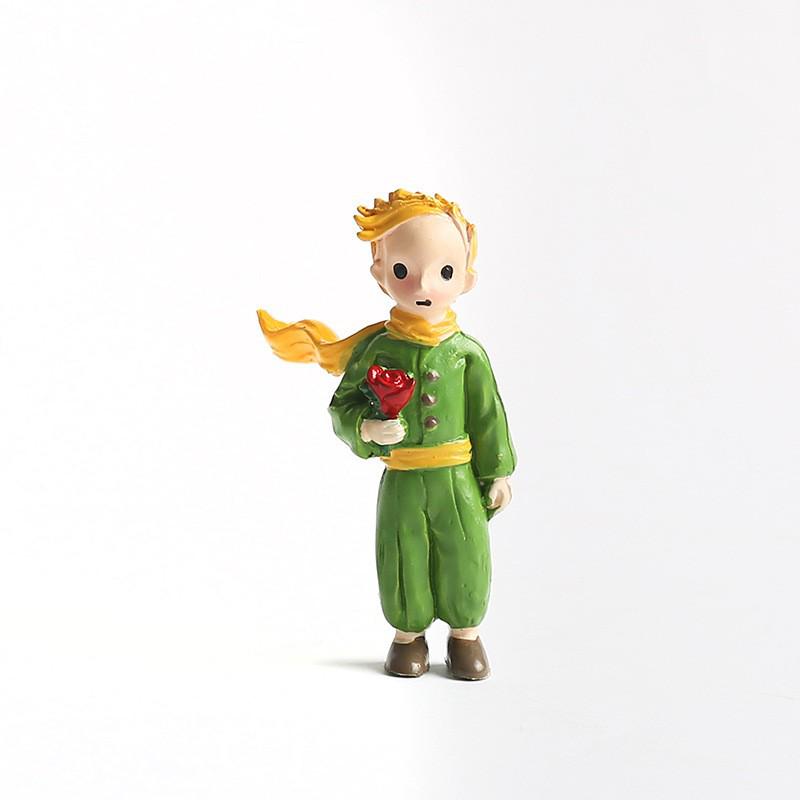 Prince Cute Handmade Fox Mengli Doll Resin Ornament - Birthday Cake or Desktop Decoration