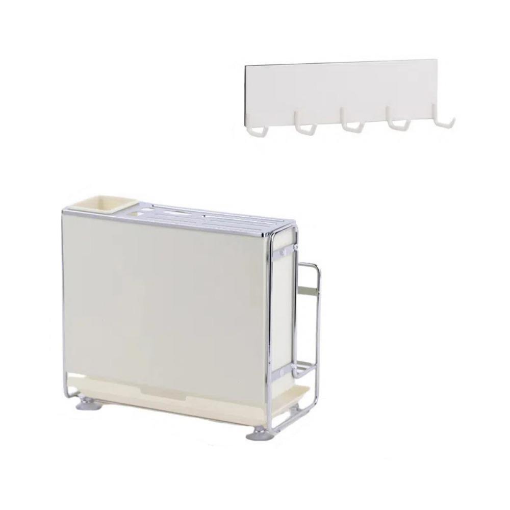 Large Capacity Chopstick Bucket Carbon Steel Cooking Utensil Holder Kitchen Cutter Rack  for Home