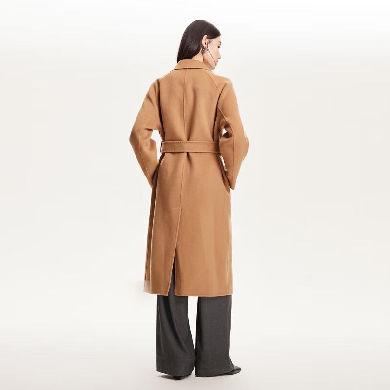 Veromoda 2024 AW Pure Wool Double-Faced Belted Coat