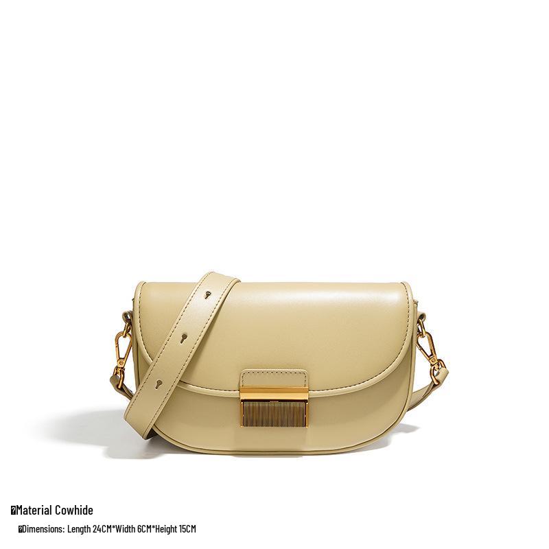 Spring 2024 Women's Genuine Leather Shoulder Crossbody Bag - Trendy Small Square Underarm Handbag