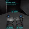 Smarte Audio-Brille Kabellose Bluetooth 5.4 Kopfhörer 3 in 1 Magnetische Clip-On-Brille Anti-Blaulicht Smart Sonnenbrille Wasserdicht Schweißfest Headsets