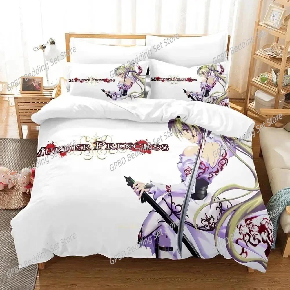 Anime Murder Princess 3D NEW Duvet Cover Pillowcase Bedding Set Adult Boy Girl Bedroom Decoration Children Single Double Large