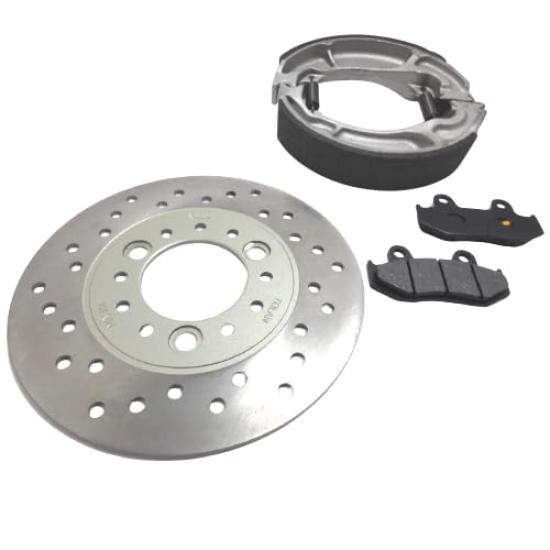 MAXIMASELECT Spacy 100 Spacy 125 Brake Parts Front Brake Brake Disc Rear Brake Shoes (JF13) (JF04) Set Pads, Rotor, (Honda Compatible)