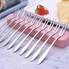 5pcs/10pcs Stainless Steel Fruit Forks For Restaurant Cafeteria Home Party Dessert Fork Lovely Fruit Fork Tableware 13cm