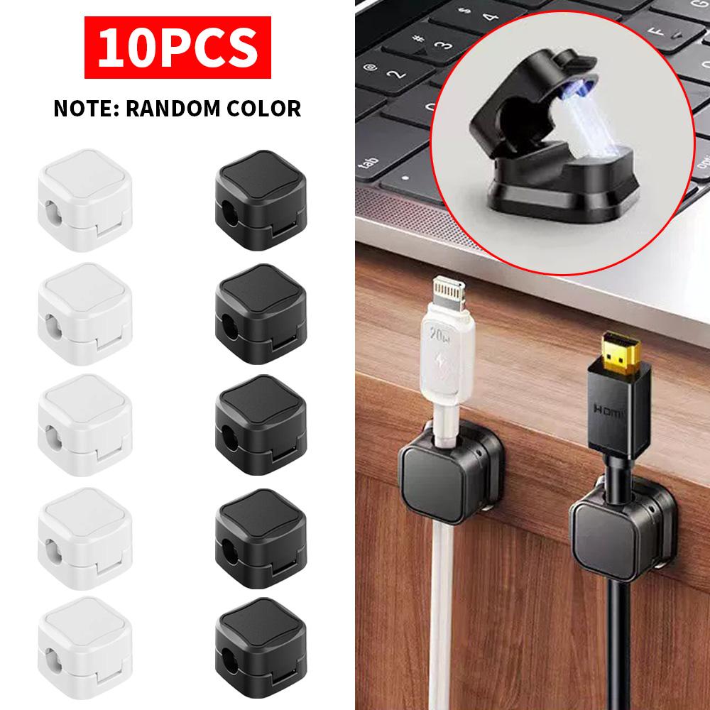 20PCS/10PCS/5PCS magnetic cable clamp cable organizer anti slip is a practical tool for fixing charging cables in offices, homes