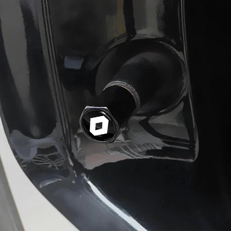 4Pcs Auto Wheel Tire Valve Air Stem Cap Duust Covers Car accessories For Renault Koleos Clio Laguna 2 Megane 2 3 Duster Logan S111