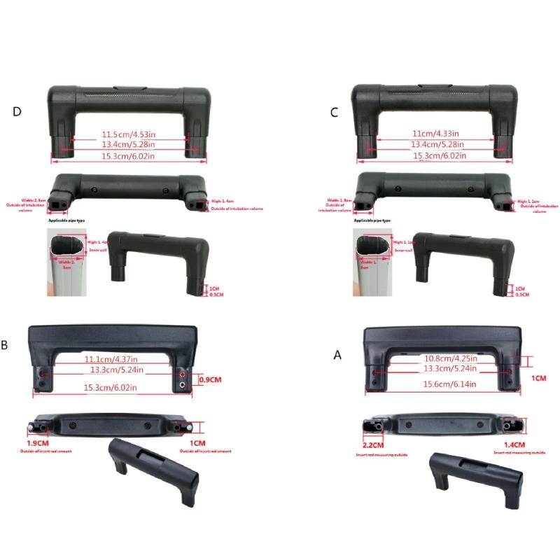 Universal Plastic Luggage Handle Replacement Easy Installation Ergonomic Grip for Most Suitcases And Travel Bags