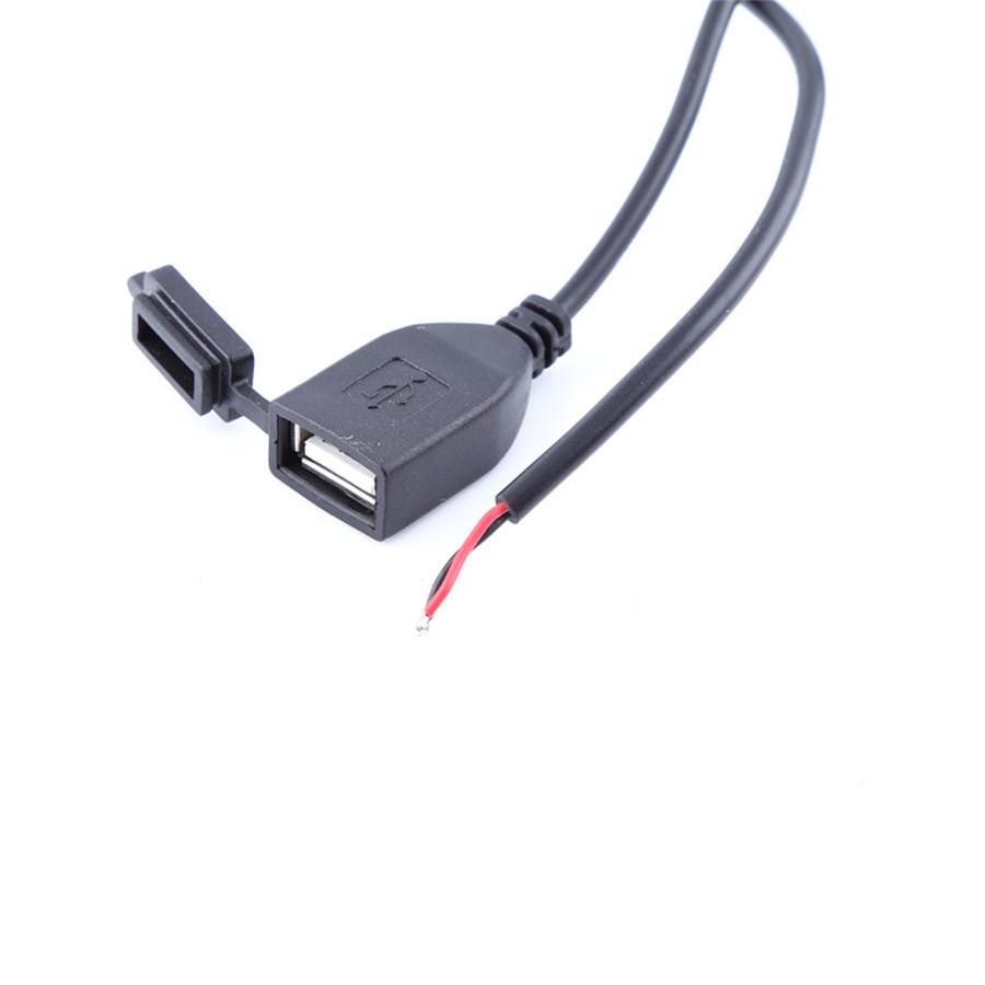 Black DC 12V Motorcycle Smartphone GPS Dual USB Charger Power Adapter Waterproof