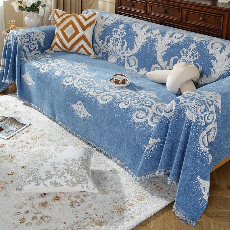 Chenille Sofa Cushion Modern Simple Cat-scratch-proof Sofa Cushion Universal Non-slip High-end Sofa Backrest Towel for All Seasons.