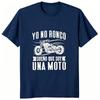 New Arrived Motorcycle Biker TShirt Funny Spanish Sayings Dad Boyfriend Gifts Tees Tops Round Neck Casual Soft Tshirt