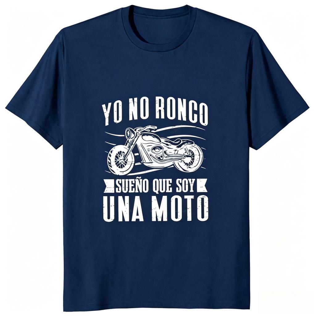 New Arrived Motorcycle Biker TShirt Funny Spanish Sayings Dad Boyfriend Gifts Tees Tops Round Neck Casual Soft Tshirt