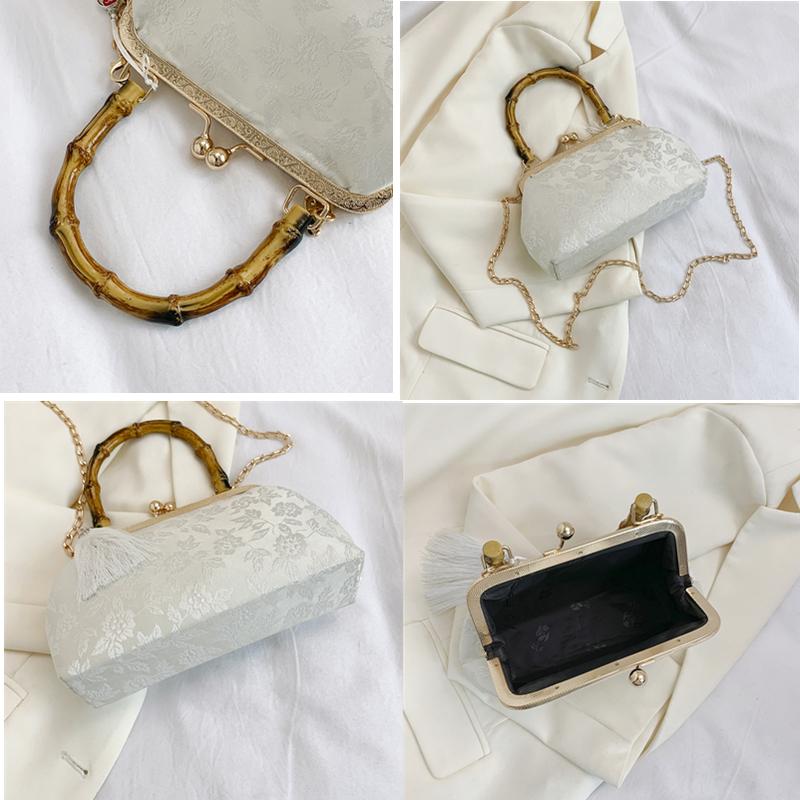 Exquisite wooden clutch for women feminine shoulder bag wedding bags banquet bag
