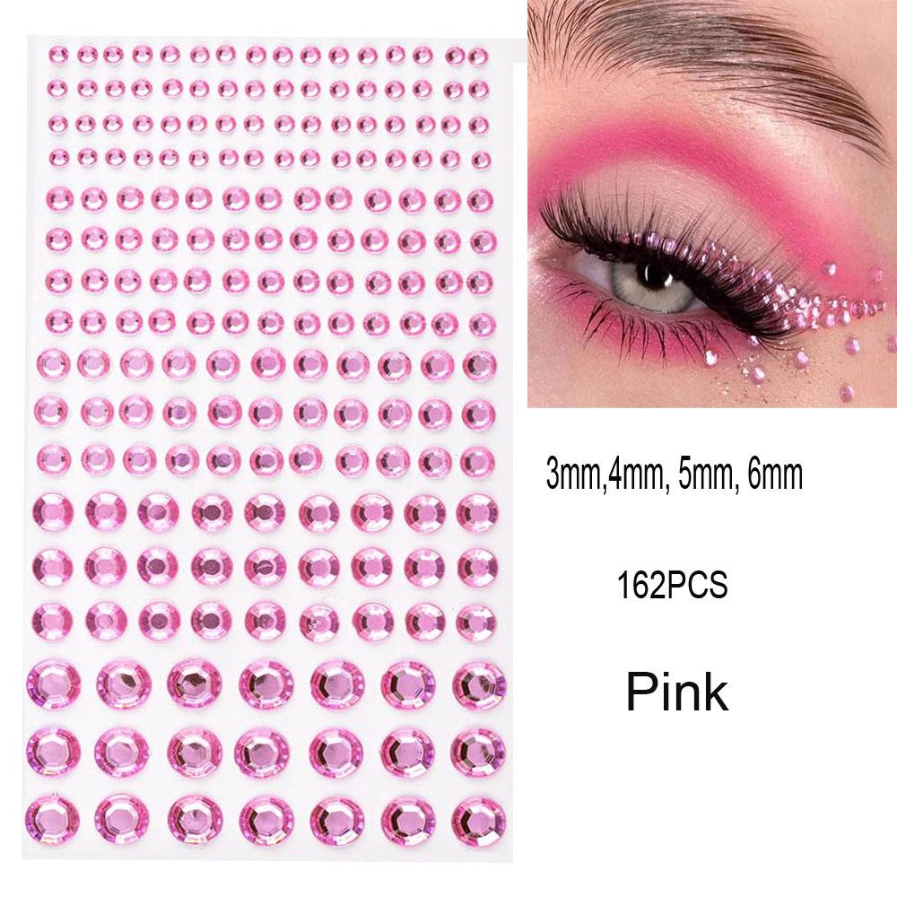 3D Strass Gezichtstattoo Stickers Voor Festival Glitter Make-up Sieraden Sticker Op Gezicht Kristallen Edelstenen Juwelen Diamanten Decoratie