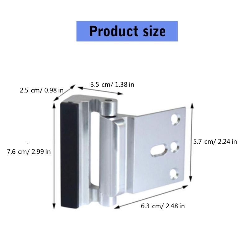 Enhances Safety Door Lock Set Heavy Duty Door Lock Child Safe Door Reinforcement Lock Upgrades for Inward Swing Door