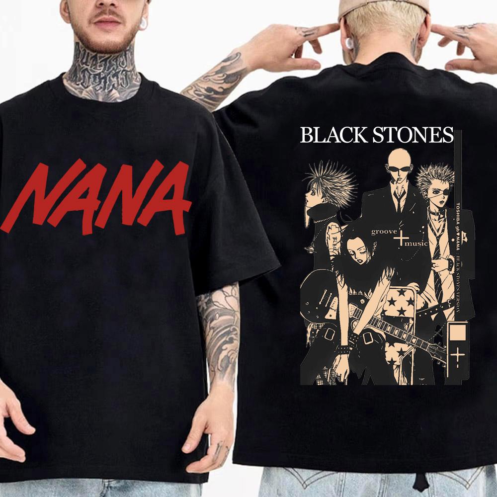 Anime Nana Osaki Printed Cartoon Anime T-Shirt Men's Short Sleeve Cotton High Quality Harajuku Streetwear Fashion Men's T-Shirt