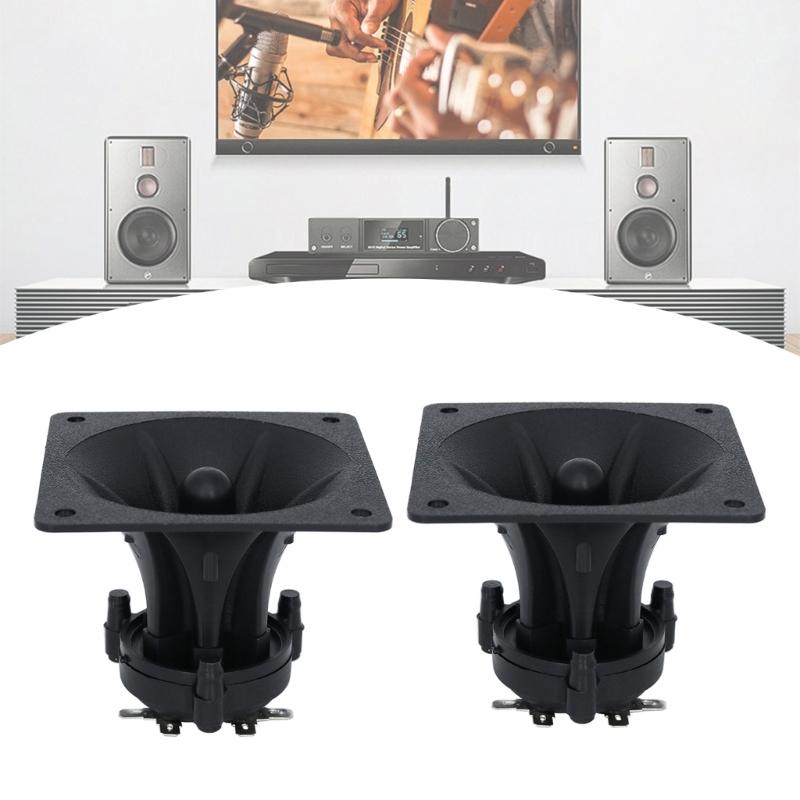 2 Stück 3 Zoll 85MM Hochtöner Piezoelektrische Hochtöner Lautsprecher Keramischer Summer Höhen Quadratischer Musiklautsprecher