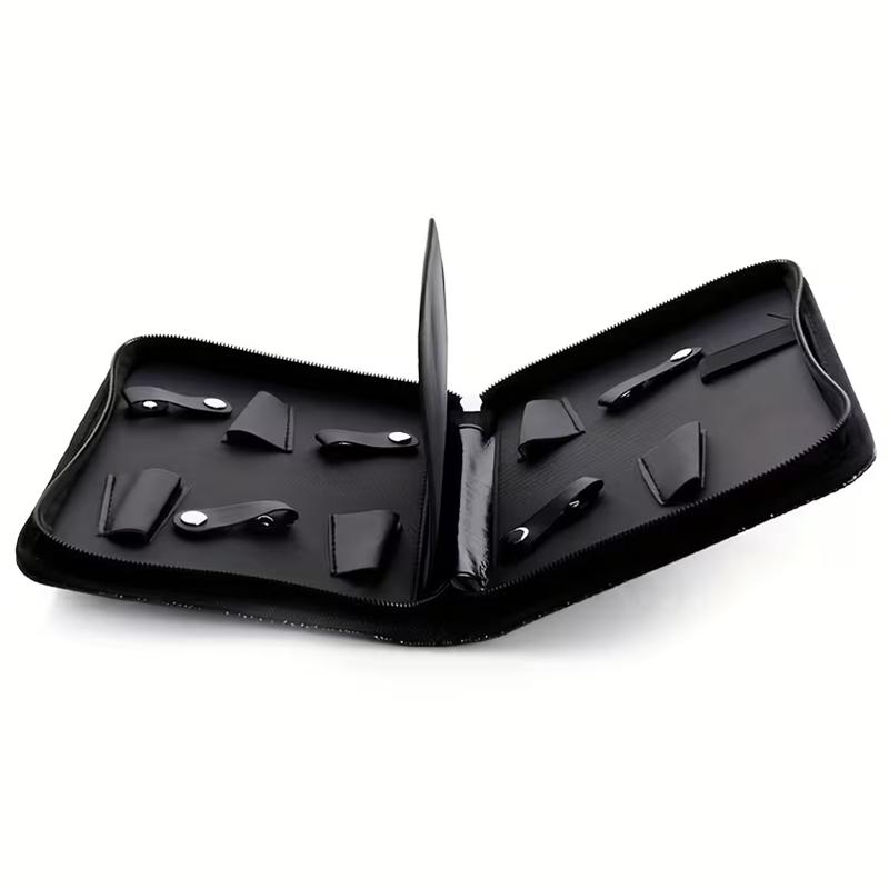 BEPAN Large Capacity Hairdressing Scissor Storage Case Barber Scissor Haircut Tool Organizer with Multi Compartments Zippered Pocket