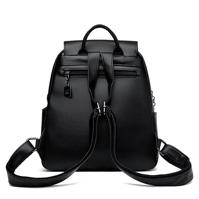 Dámský cestovní batoh Kožená perlová školní taška