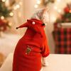 2026 Sphinx hairless cat German cat clothes Christmas New Year atmosphere fleece hoodie dog kitten coat