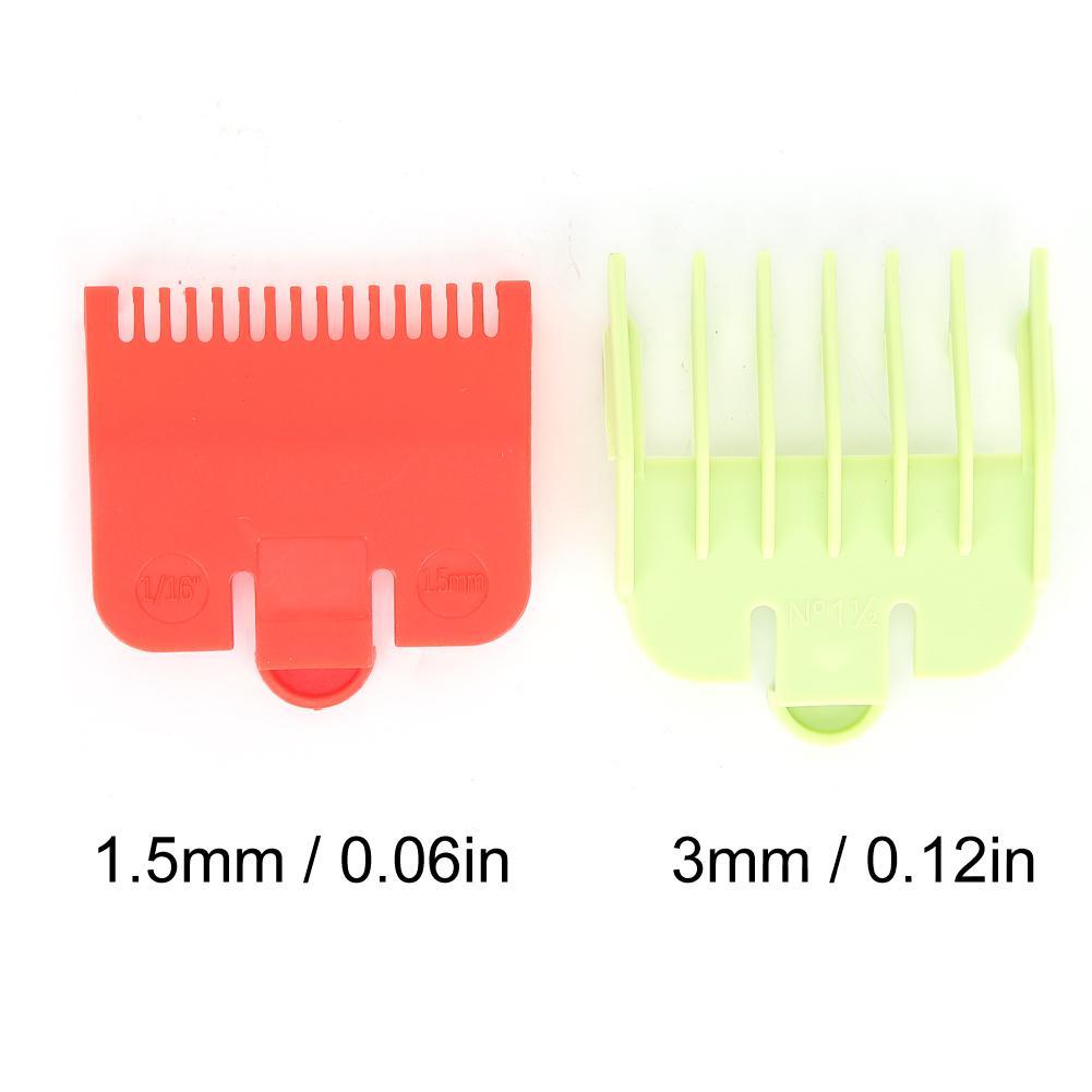 2pcs Guide Comb Professional Hair Clipper Guide Comb Hair Cutting Trimming Guide Comb Red Green