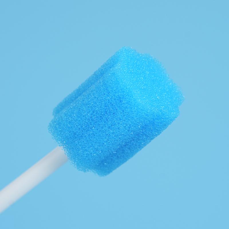 50Pcs Disposable Oral Care Sponge Head with Stick Micro Swabs Mouth Tooth Cleaning Toothbrush Dentistry Material