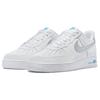 Nike Air Force 1 07 White Laser Blue Men Sneakers Metallic-Silver DR0142-100