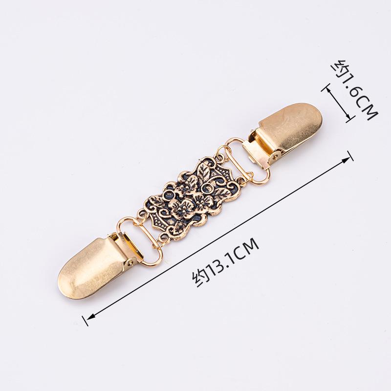 Vintage European & American Shawl Clip: Women's Diamond Sweater, Scarf, Brooch & Collar Alloy Accessories